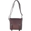 Leather Vintage Flight Shoulder Bag Brandy : F-84 -Luxe Style Central leather vintage flight shoulder bag brandy f 84 p2393 10978 image