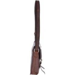 Leather Vintage Flight Shoulder Bag Brandy : F-84 -Luxe Style Central leather vintage flight shoulder bag brandy f 84 p2393 10981 image
