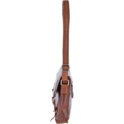 Leather Vintage Flight Shoulder Bag Tan : F-84 -Luxe Style Central leather vintage flight shoulder bag tan f 84 p2394 10974 image