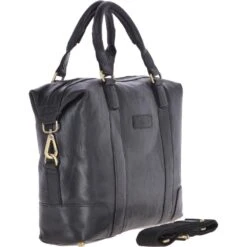 Leather Vintage Laptop Work Bag Black : G-34 -Luxe Style Central leather vintage laptop work bag black g 34 p3811 16445 image