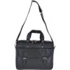 Leather Vintage Laptop Work Bag Black/mud : F-83 -Luxe Style Central leather vintage laptop work bag black mud f 83 p2423 11053 image