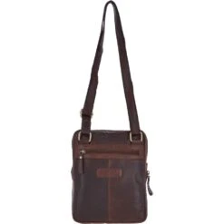 Leather Vintage Medium Flight Shoulder Bag Brandy : G-33 -Luxe Style Central leather vintage medium flight shoulder bag brandy g 33 p3809 16436 image