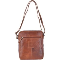 Leather Vintage Medium Flight Shoulder Bag Tan : F-82 -Luxe Style Central leather vintage medium flight shoulder bag tan f 82 p2391 10995 image