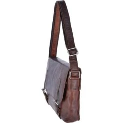 Leather Vintage Messenger Bag Brandy : F-85 -Luxe Style Central leather vintage messenger bag brandy f 85 p2396 11004 image