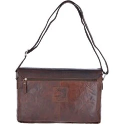 Leather Vintage Messenger Bag Brandy : F-85 -Luxe Style Central leather vintage messenger bag brandy f 85 p2396 11005 image