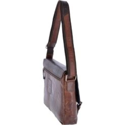 Leather Vintage Messenger Bag Brandy : F-85 -Luxe Style Central leather vintage messenger bag brandy f 85 p2396 11006 image
