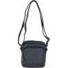 Leather Vintage Small Flight Shoulder Bag Black : F-81 -Luxe Style Central leather vintage small flight shoulder bag black f 81 p2414 10953 image