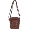 Leather Vintage Small Flight Shoulder Bag Brandy : FIN -Luxe Style Central leather vintage small flight shoulder bag brandy fin p6200 22283 image