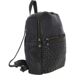 Leather Vintage Wash Backpack Dark Grey : D-74 -Luxe Style Central leather vintage wash backpack dark grey d 74 p4259 18107 image