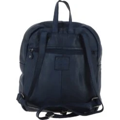 Leather Vintage Wash Backpack Navy : D-74 -Luxe Style Central leather vintage wash backpack navy d 74 p4260 18110 image