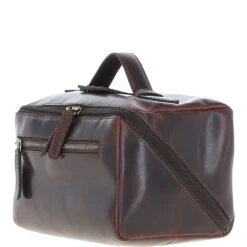 Leather Washbag Brown: K-49 -Luxe Style Central leather washbag brown k 49 p7243 26604 image