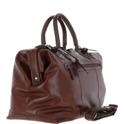 Leather Weekend Holdall Brandy : DR BAG -Luxe Style Central leather weekend holdall brandy dr bag p6284 22733 image