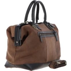 Leather Weekend Holdall Brown : DR BAG -Luxe Style Central leather weekend holdall brown dr bag p6285 22737 image