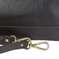 Leather Weekend Holdall Brown/tum : Gladstone -Luxe Style Central leather weekend holdall brown tum gladstone p340 1597 image