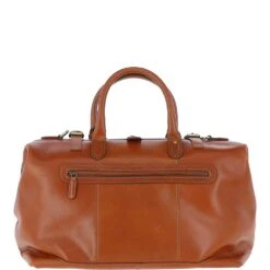 Leather Weekend Holdall Chestnut : DR BAG -Luxe Style Central leather weekend holdall chestnut dr bag p6286 22740 image