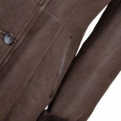 Long Hair Toscana Lapel Coat Brown : Toscwan -Luxe Style Central long hair toscana lapel coat brown toscwan p877 3790 image