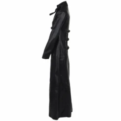 Long Length Gothic Coat Black Black: Zelda -Luxe Style Central long length gothic coat black black zelda p1241 5367 image