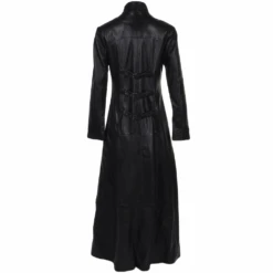 Long Length Gothic Coat Black Black: Zelda -Luxe Style Central long length gothic coat black black zelda p1241 5368 image