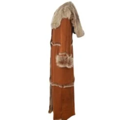 Long Length Sheepskin Coat Tan : Sophia -Luxe Style Central long length sheepskin coat tan sophia p104 397 image