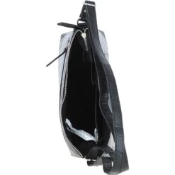 Luxury Croc Print Leather Shoulder Bag Black/croc: MC1 -Luxe Style Central luxury croc print leather shoulder bag black croc mc1 p6829 25215 image