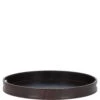Luxury Oval Leather Tray Brown: AGC-82 -Luxe Style Central luxury oval leather tray brown agc 82 p7733 27956 image