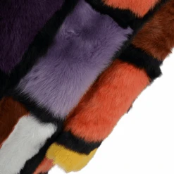 Luxury Patchwork Art Reversible Sheepskin Coat Multi : Monet -Luxe Style Central luxury patchwork art reversible sheepskin coat multi monet p1736 7598 image