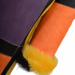 Luxury Patchwork Art Reversible Sheepskin Coat Multi : Monet -Luxe Style Central luxury patchwork art reversible sheepskin coat multi monet p1736 7645 image