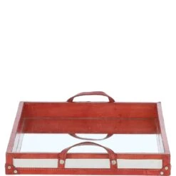 Luxury Rectangular Leather Tray Tan: AGC-39 -Luxe Style Central luxury rectangular leather tray tan agc 39 p7728 27963 image