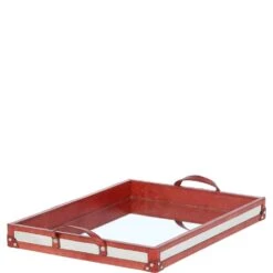 Luxury Rectangular Leather Tray Tan: AGC-39 -Luxe Style Central luxury rectangular leather tray tan agc 39 p7728 27964 image