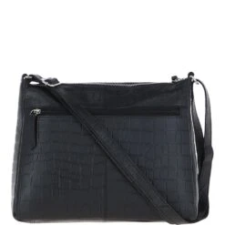 Lxlove Croc Print Leather Shoulder Bag Black/croc: MC3 -Luxe Style Central lxlove croc print leather shoulder bag black croc mc3 p6837 25179 image