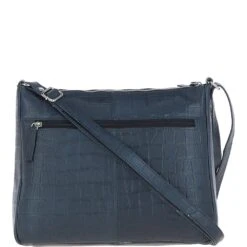 Lxlove Croc Print Leather Shoulder Bag Navy/croc: MC3 -Luxe Style Central lxlove croc print leather shoulder bag navy croc mc3 p6840 25203 image