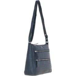 Lxlove Croc Print Leather Shoulder Bag Navy/croc: MC3 -Luxe Style Central lxlove croc print leather shoulder bag navy croc mc3 p6840 25206 image