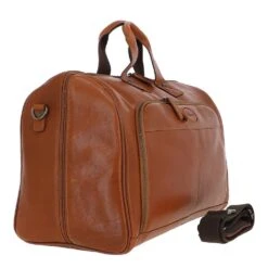 Mayfair Hi Veg Leather Flight-Cabin Weekend Holdall Tempo Tan : 8150 -Luxe Style Central mayfair hi veg leather flight cabin weekend holdall tempo tan 8150 p4030 17288 image