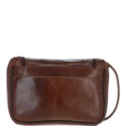 Mayfair Hi Veg Leather Hanging Wash Bag Tempo Brown : 8140 -Luxe Style Central mayfair hi veg leather hanging wash bag tempo brown 8140 p4015 17218 image