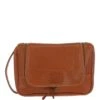 Mayfair Hi Veg Leather Hanging Wash Bag Tempo Tan : 8140