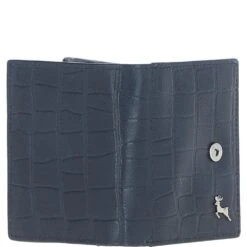 Medium Croc Print Leather Wallet Purse Navy/croc: MC7 -Luxe Style Central medium croc print leather wallet purse navy croc mc7 p6856 25351 image