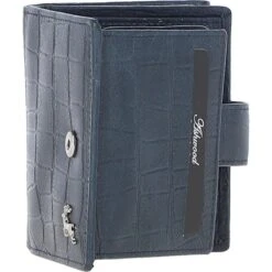 Medium Croc Print Leather Wallet Purse Navy/croc: MC7 -Luxe Style Central medium croc print leather wallet purse navy croc mc7 p6856 25352 image