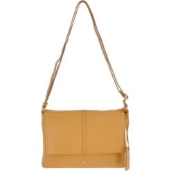 Medium Leather Shoulder Bag Yellow: 62551
