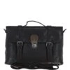 Medium Leather Work Briefcase Black/mud : 4554 -Luxe Style Central medium leather work briefcase black mud 4554 p933 22055 image