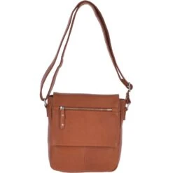 Medium Luxury Leather Travel Bag Tan : Ted FB