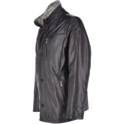 Mens 2-in1 Leather Jacket Black : Gustavo -Luxe Style Central mens 2 in1 leather jacket black gustavo p3030 13565 image