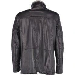 Mens 2-in1 Leather Jacket Black : Gustavo -Luxe Style Central mens 2 in1 leather jacket black gustavo p3030 13566 image