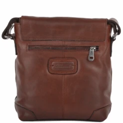 Mens 3 Pocket Luxury Small Leather Flight Bag Tan : Jack -Luxe Style Central mens 3 pocket luxury small leather flight bag tan jack p660 2693 image