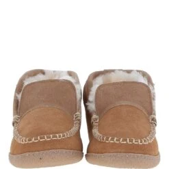 Men's Classic Suede Sheepskin Booties Slippers Tan: Bentley -Luxe Style Central mens classic suede sheepskin booties slippers tan bentley p6581 24063 image