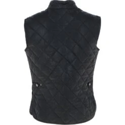 Mens Diamond Quilted Leather Gilet Black : M-15 Vest -Luxe Style Central mens diamond quilted leather gilet black m 15 vest p6872 25434 image