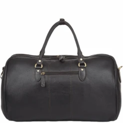 Mens Large Leather Weekend Holdall Brown/tum : Charles -Luxe Style Central mens large leather weekend holdall brown tum charles p917 3956 image