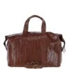 Mens Large Travel Holdall Cognac/croc : Paddington -Luxe Style Central mens large travel holdall cognac croc paddington p6672 24324 image