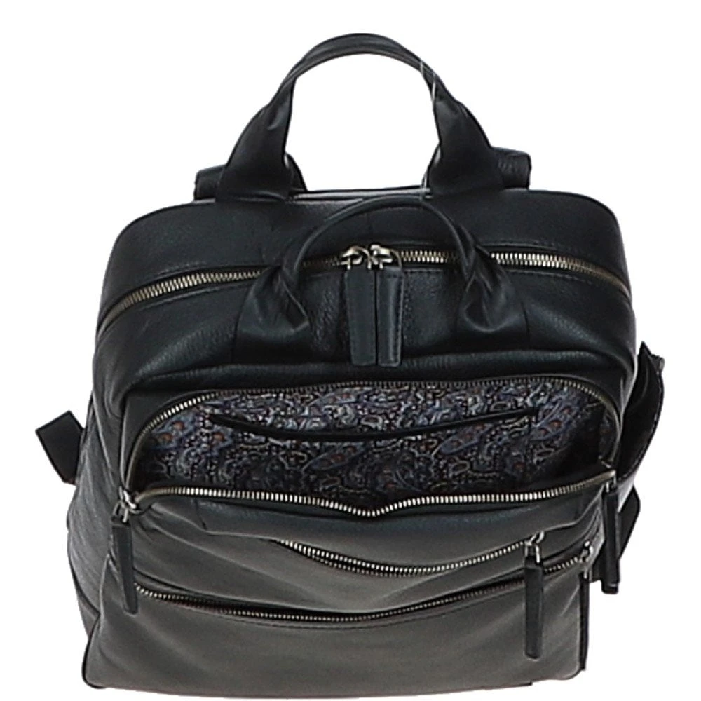 Mens Leather Backpack Black: GB Jordan 7 Mens Leather Backpack Black: GB Jordan - Image 5