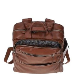 Mens Leather Backpack Chestnut: GB Jordan -Luxe Style Central mens leather backpack chestnut gb jordan p6353 23373 image