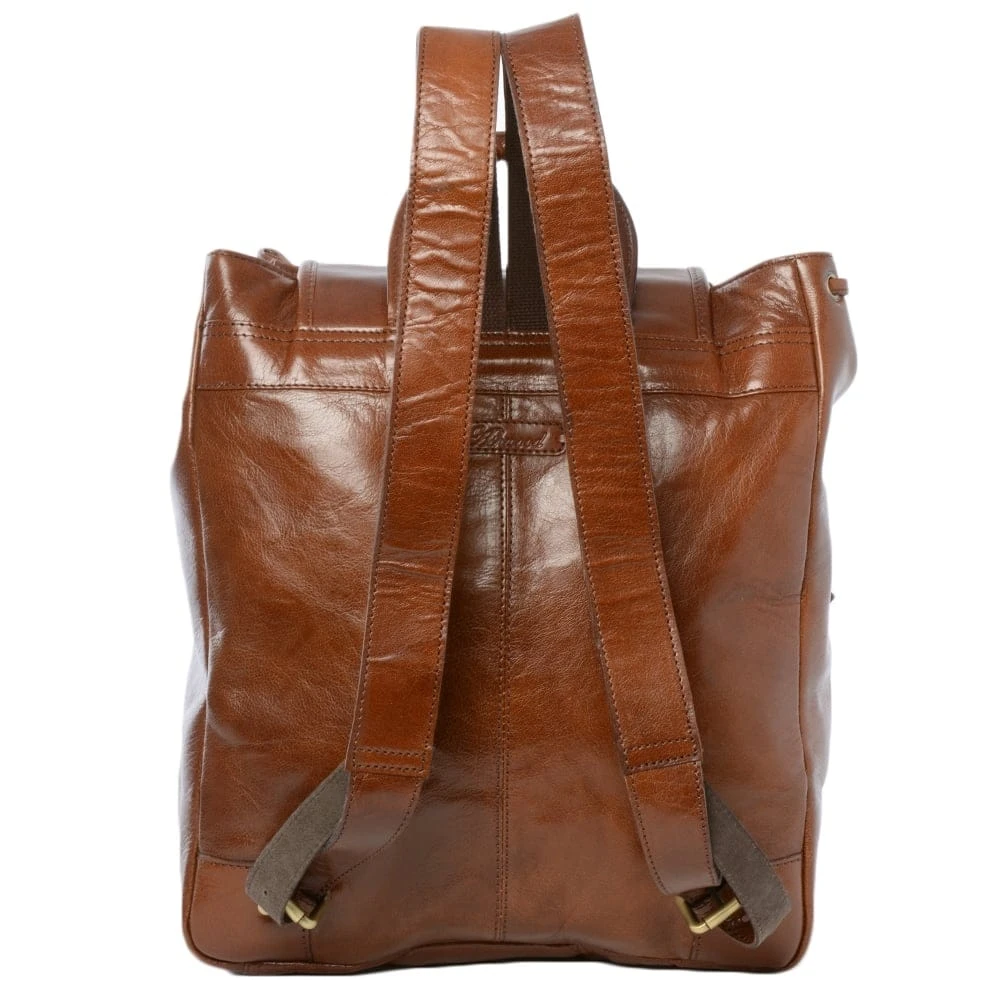 Mens Leather Backpack - Rucksack Chestnut 5 Mens Leather Backpack - Rucksack Chestnut - Image 3